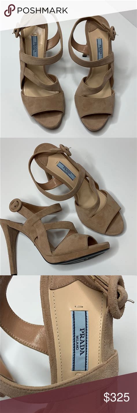 prada taupe suede shoes ladies|women's slingback prada shoes.